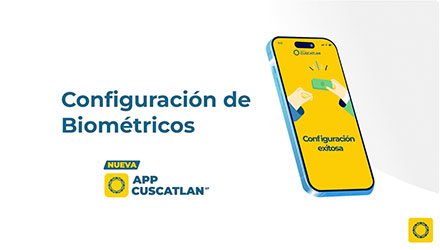 ¿Cómo configurar datos biométricos de tu APP CUSCATLAN GT?