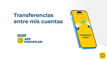 ¿Cómo hacer transferencias entre tus cuentas en tu APP CUSCATLAN GT?