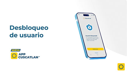 ¿Cómo desbloquear tu usuario de la APP CUSCATLAN GT?